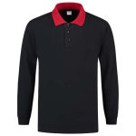 Polosweater Contrast PSC280 Navy-Rood