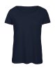 Triblendwomen T-Shirt Kleur Navy