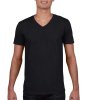 Gildan Mens Softstyl  V-Neck T-Shirt Kleur Black