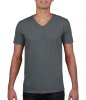 Gildan Mens Softstyl  V-Neck T-Shirt Kleur Charcoal