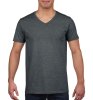 Gildan Mens Softstyl  V-Neck T-Shirt Kleur Dark Heather