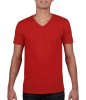 Gildan Mens Softstyl  V-Neck T-Shirt Kleur Red