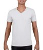 Gildan Mens Softstyl  V-Neck T-Shirt Kleur White