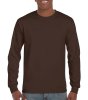Ultra Cotton Adult T-Shirt LS Kleur Dark Chocolate
